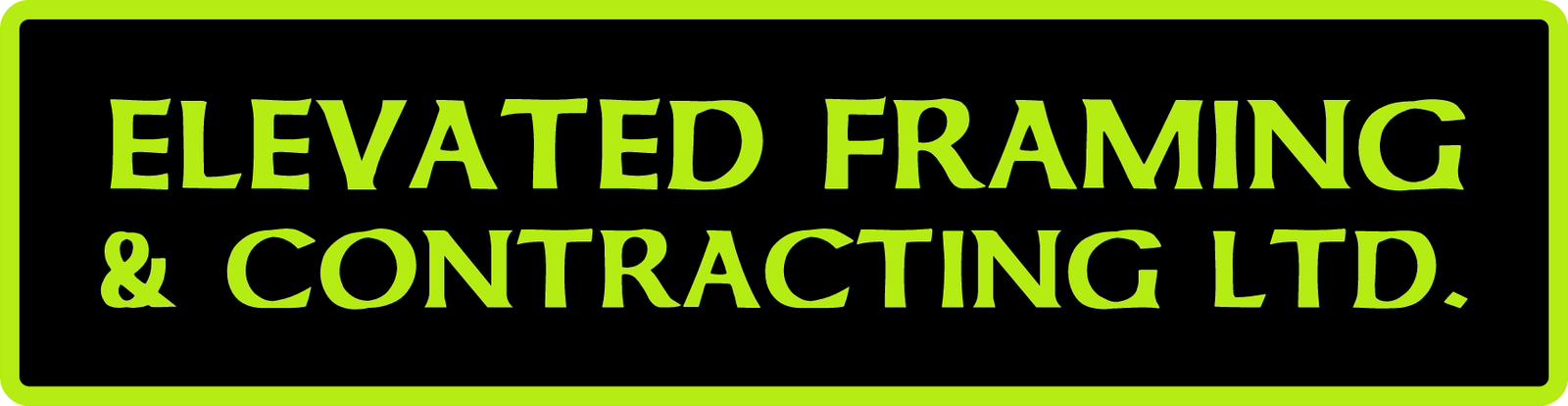 Elevated Framing Logo